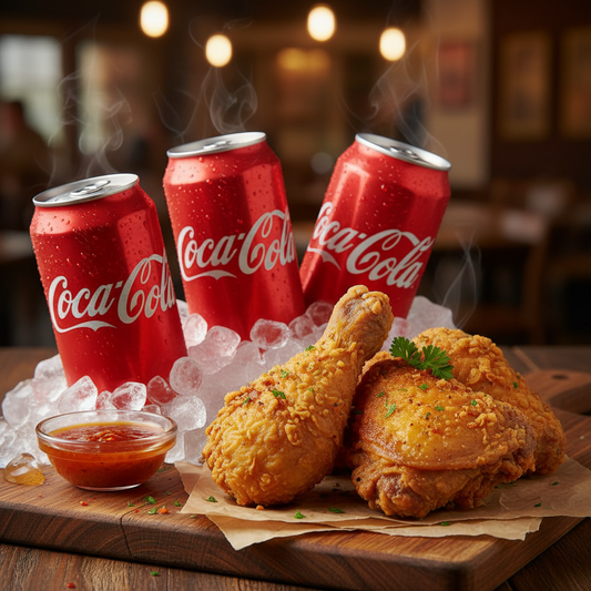 4 coca và 3 gà rán