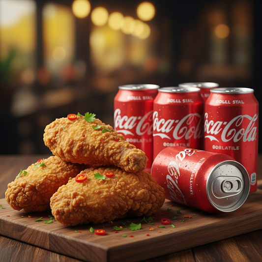 3 gà rán và 4 coca